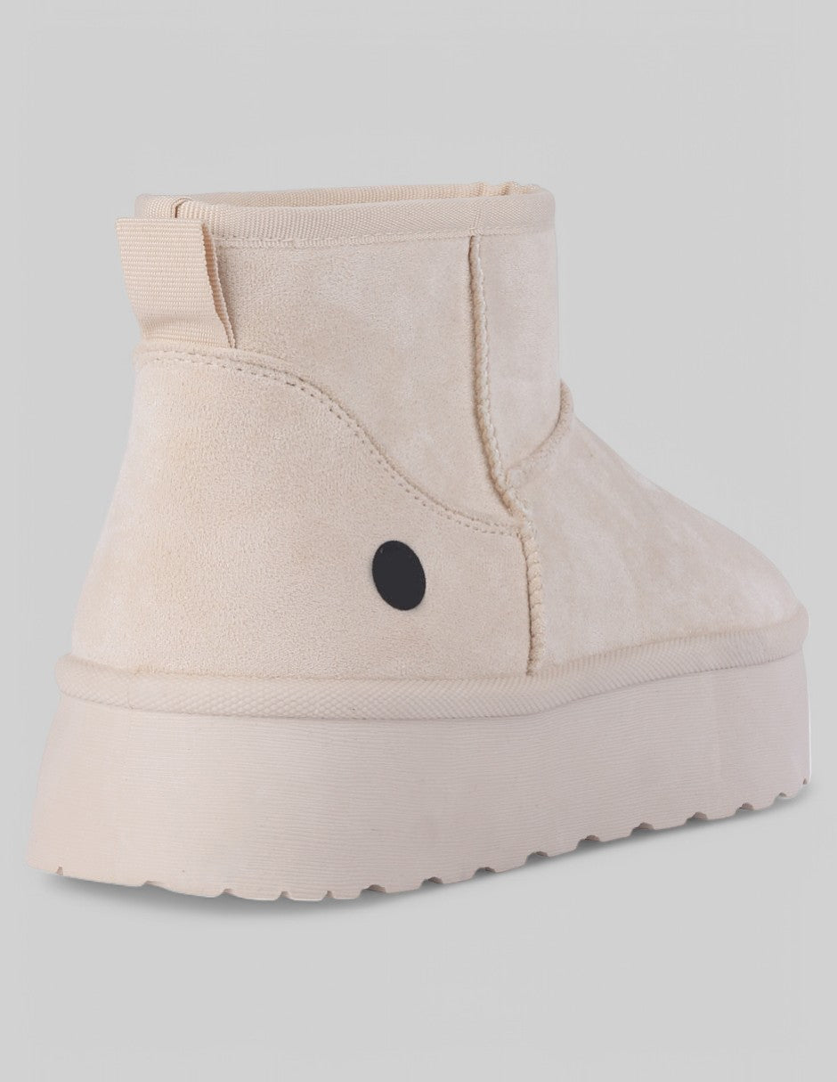 Botas casuales Bosquí en Textil – Beige 