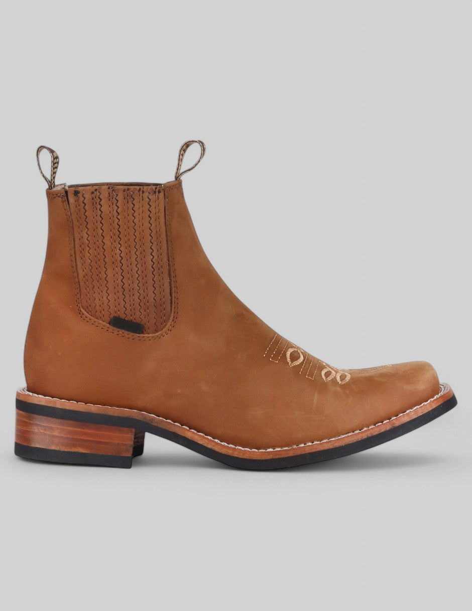 Botas tipo Western Hand Made en Piel – Café