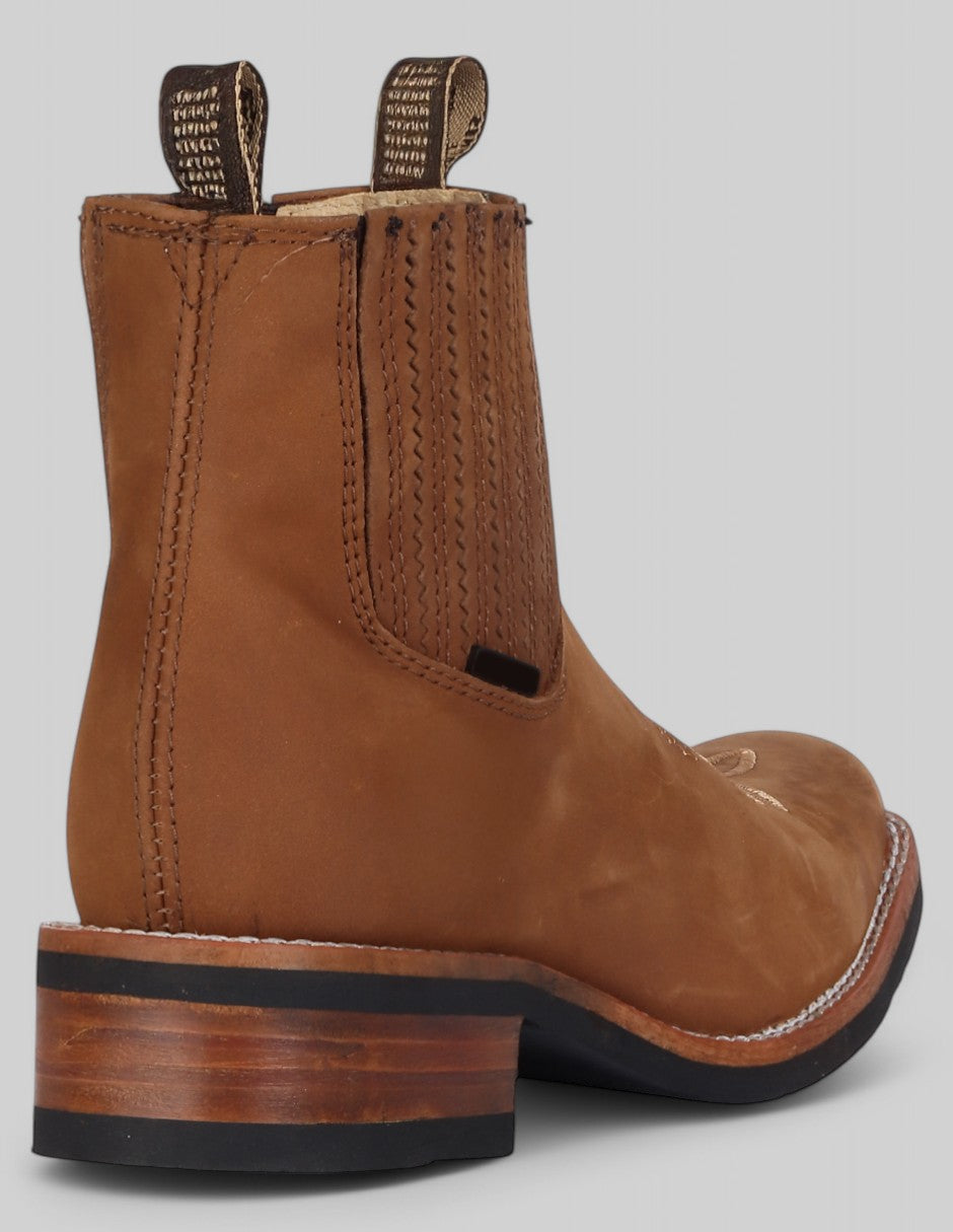 Botas tipo Western Hand Made en Piel – Café