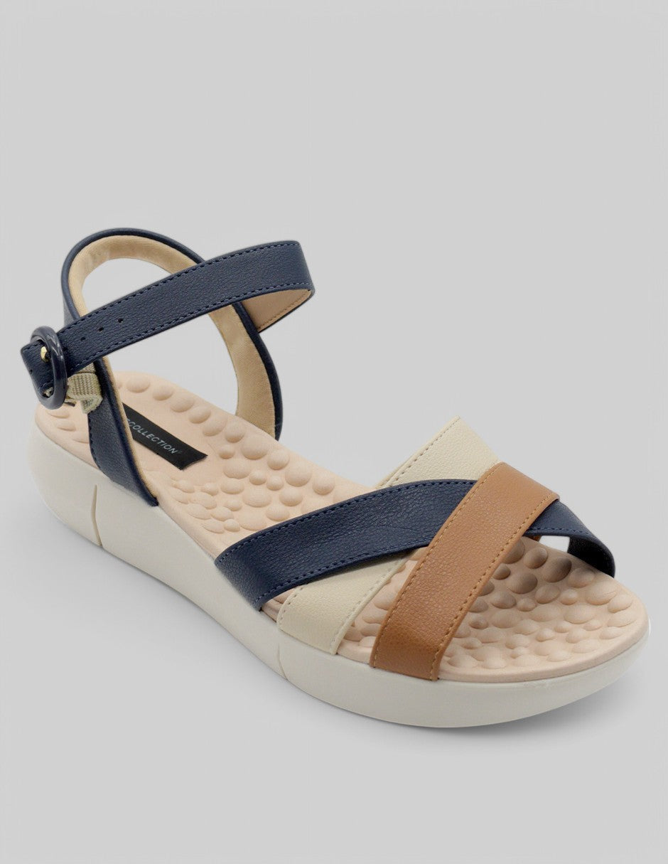 Sandalias de piso Exterior Piel vegana Color Multicolor Para Mujer De RBCOLLECTION