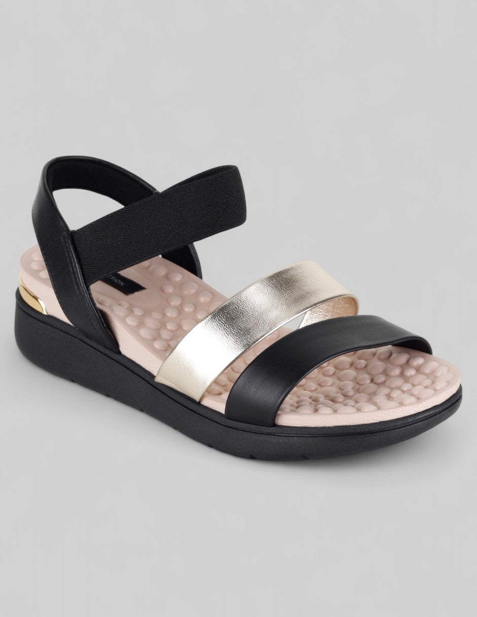 Sandalias con plataforma Soft en Piel vegana – Negro