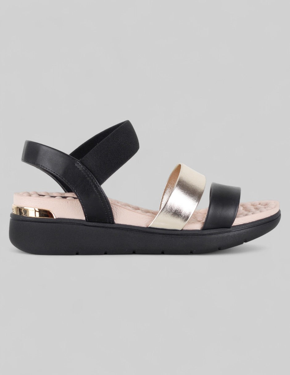 Sandalias con plataforma Soft en Piel vegana – Negro