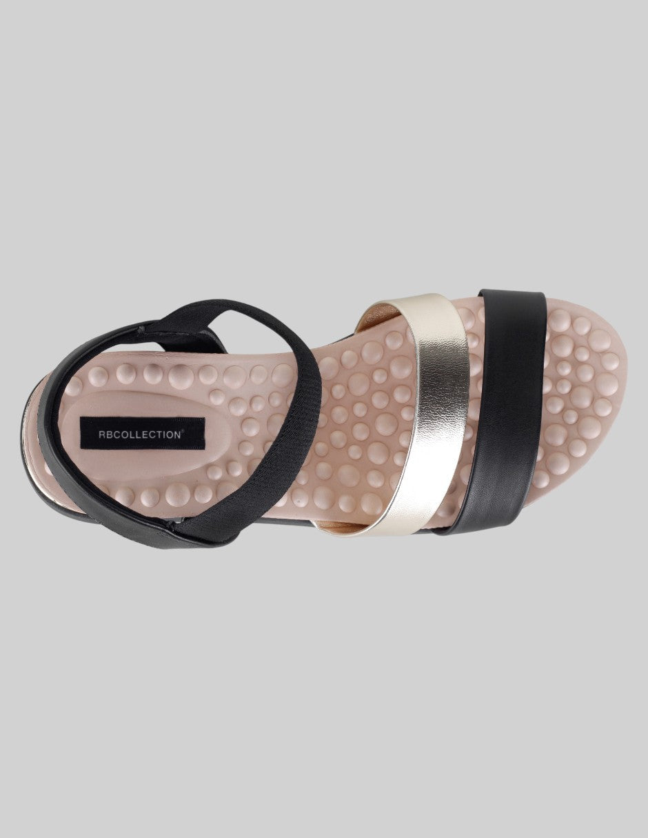 Sandalias con plataforma Soft en Piel vegana – Negro