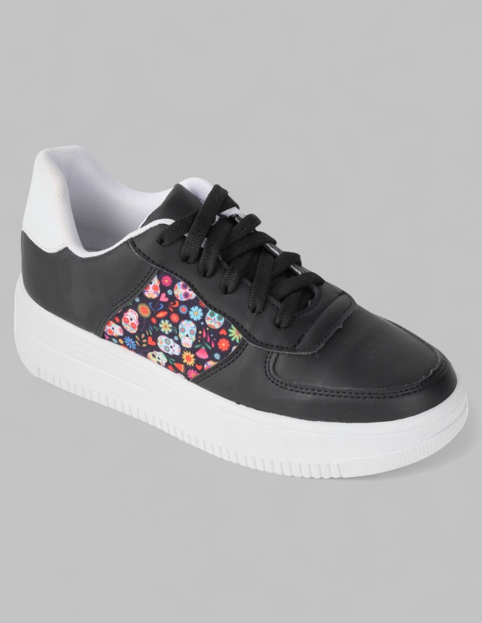 Tenis con cordones Urban Piel vegana - Negro