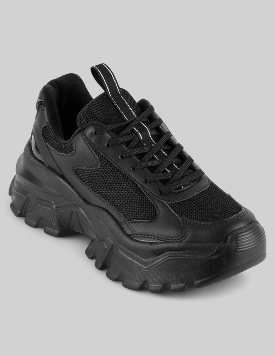 Tenis tipo deportivo Exterior Textil Color Negro Para Mujer De RBCOLLECTION