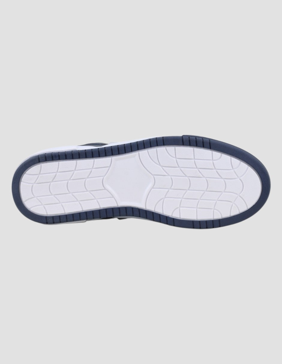 Tenis con cordones Urban en Piel vegana – Azul