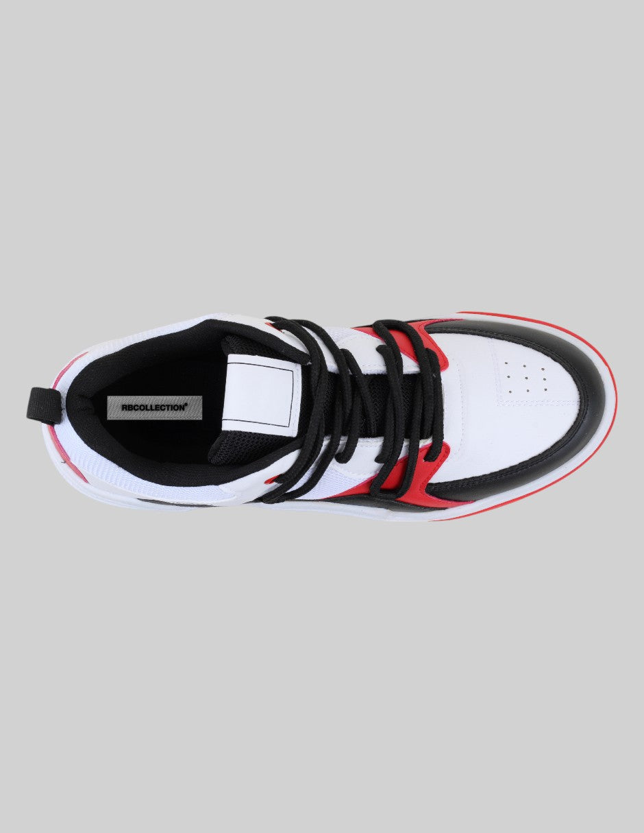 Tenis con cordones Urban en Piel vegana – Blanco
