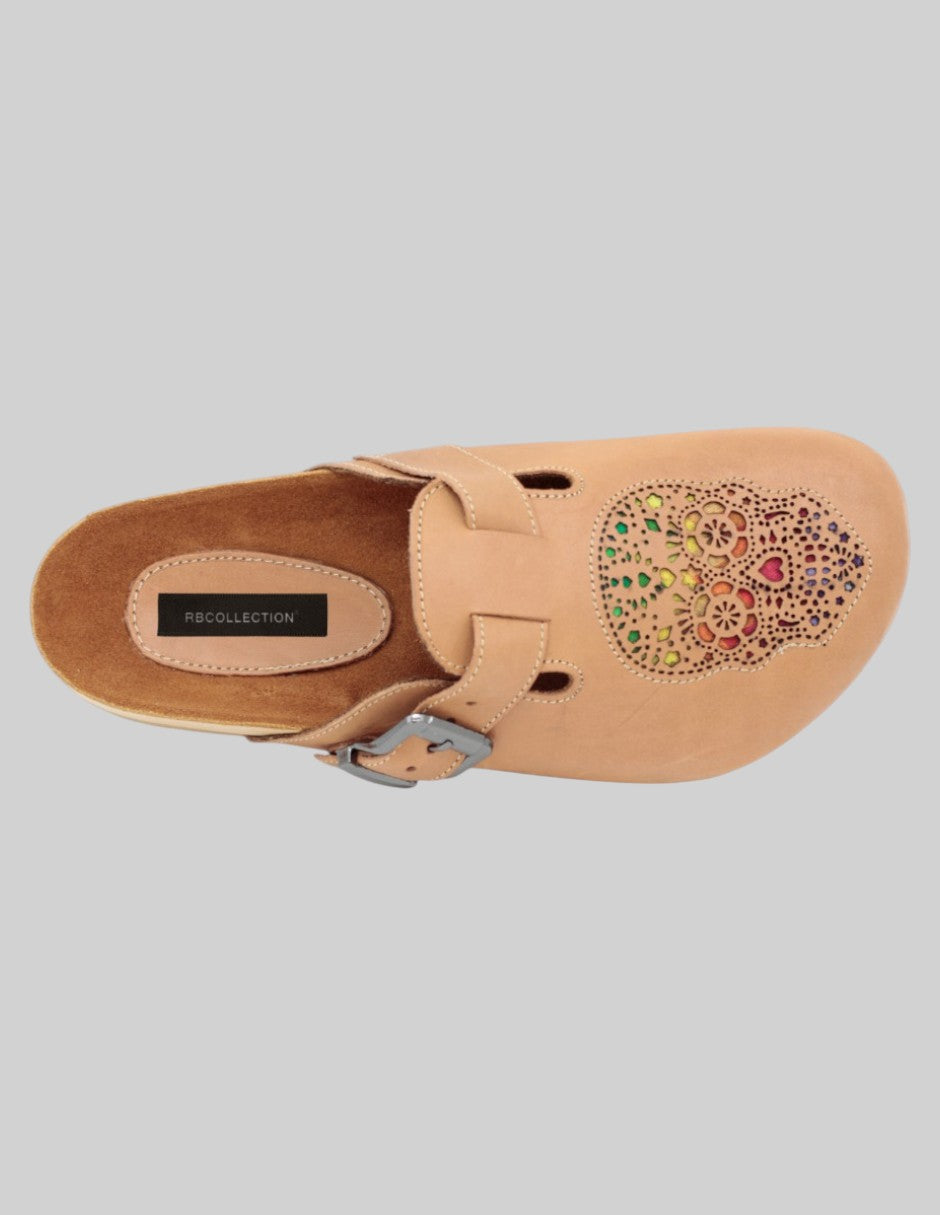 Sandalias de piso Hand made en Piel – Café