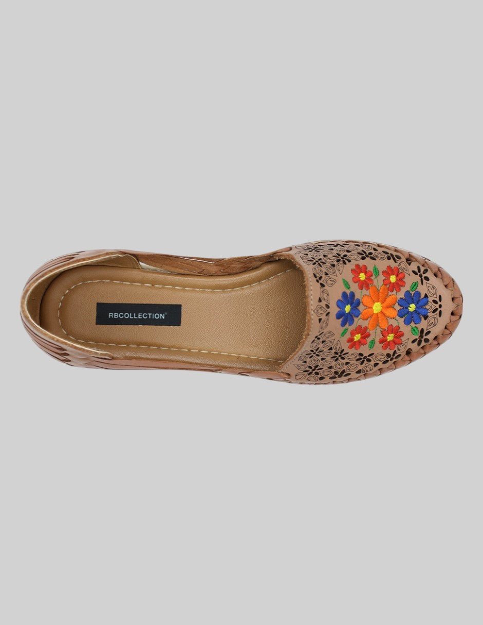 Sandalias de piso Hand Made en Piel – Café