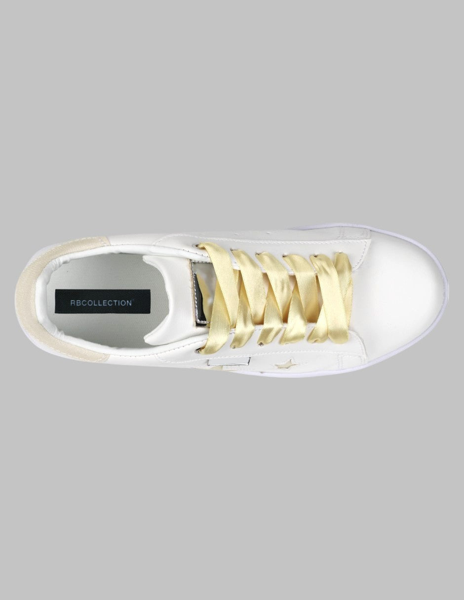 Tenis con cordones Urban Sintético - Blanco