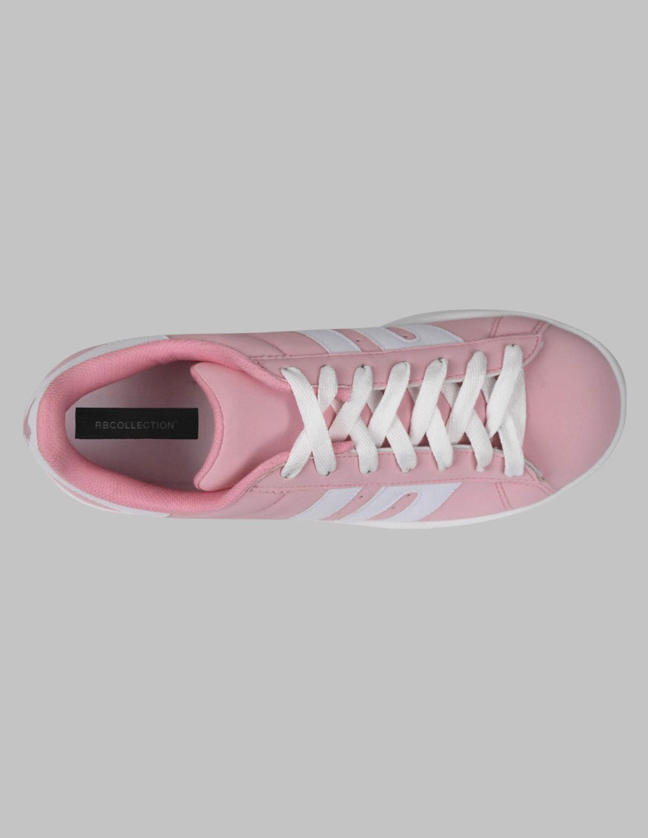 Tenis con cordones Sam Sintético - Rosa
