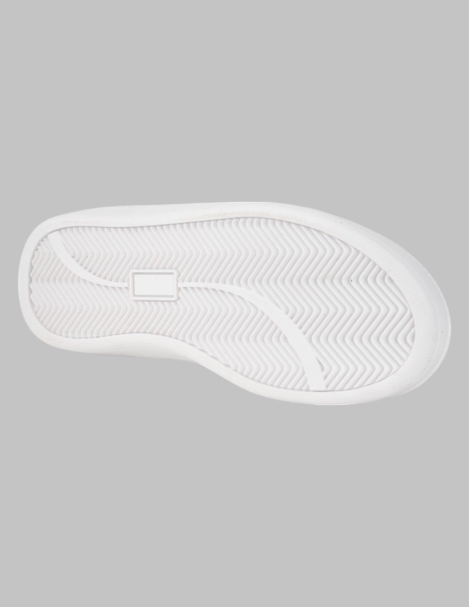 Tenis con cordones Lady Piel vegana - Blanco