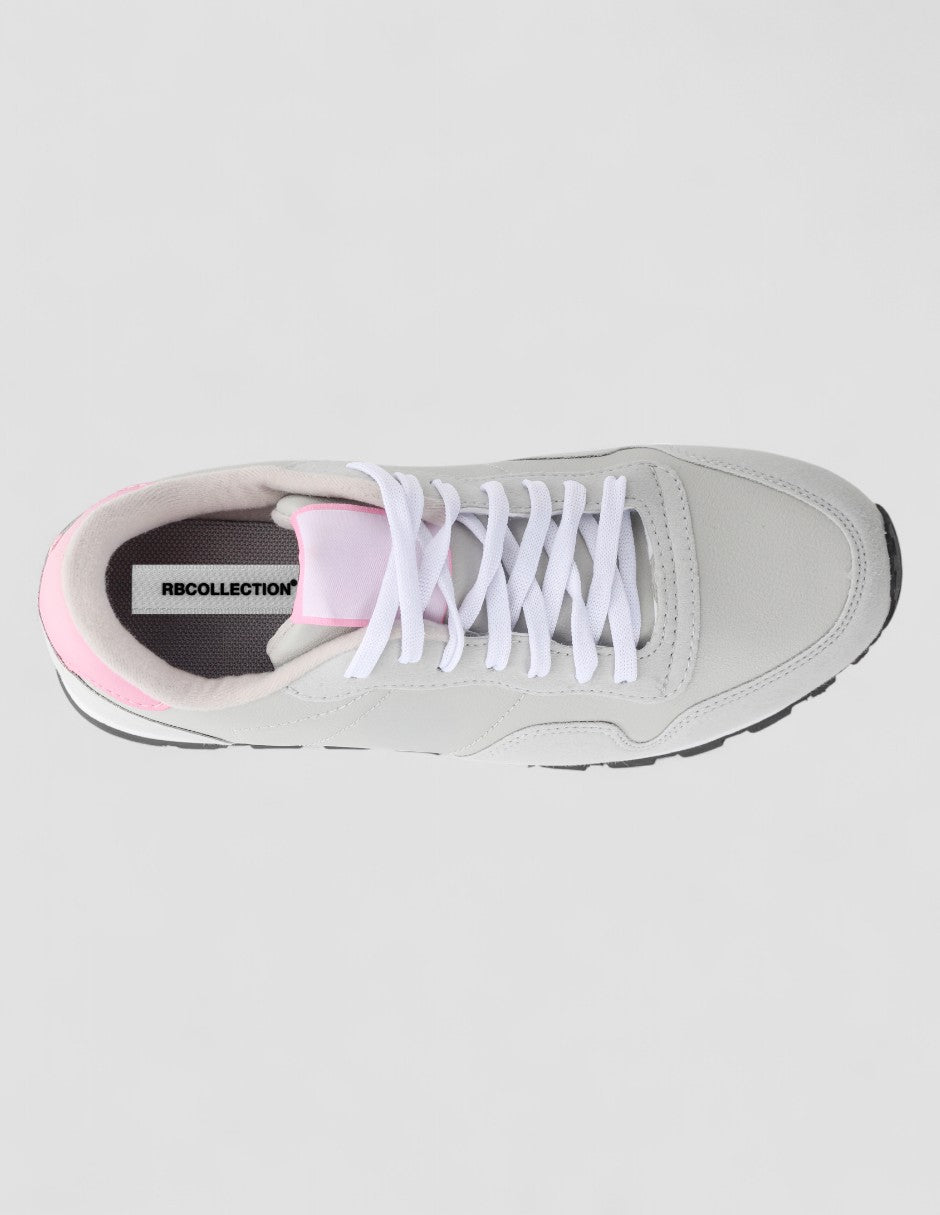 Tenis tipo deportivo  Glam Piel vegana - Gris