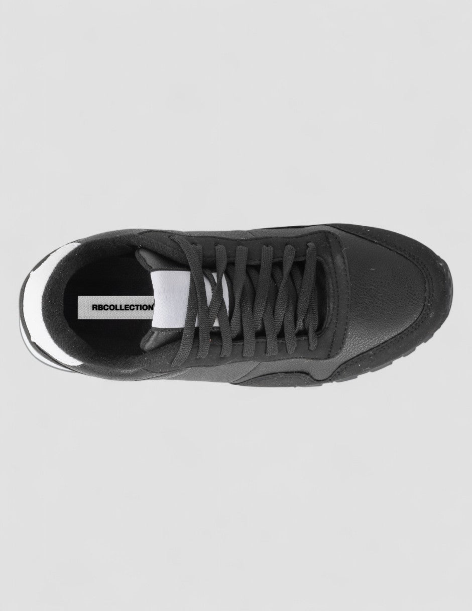 Tenis tipo deportivo  Glam Piel vegana - Negro