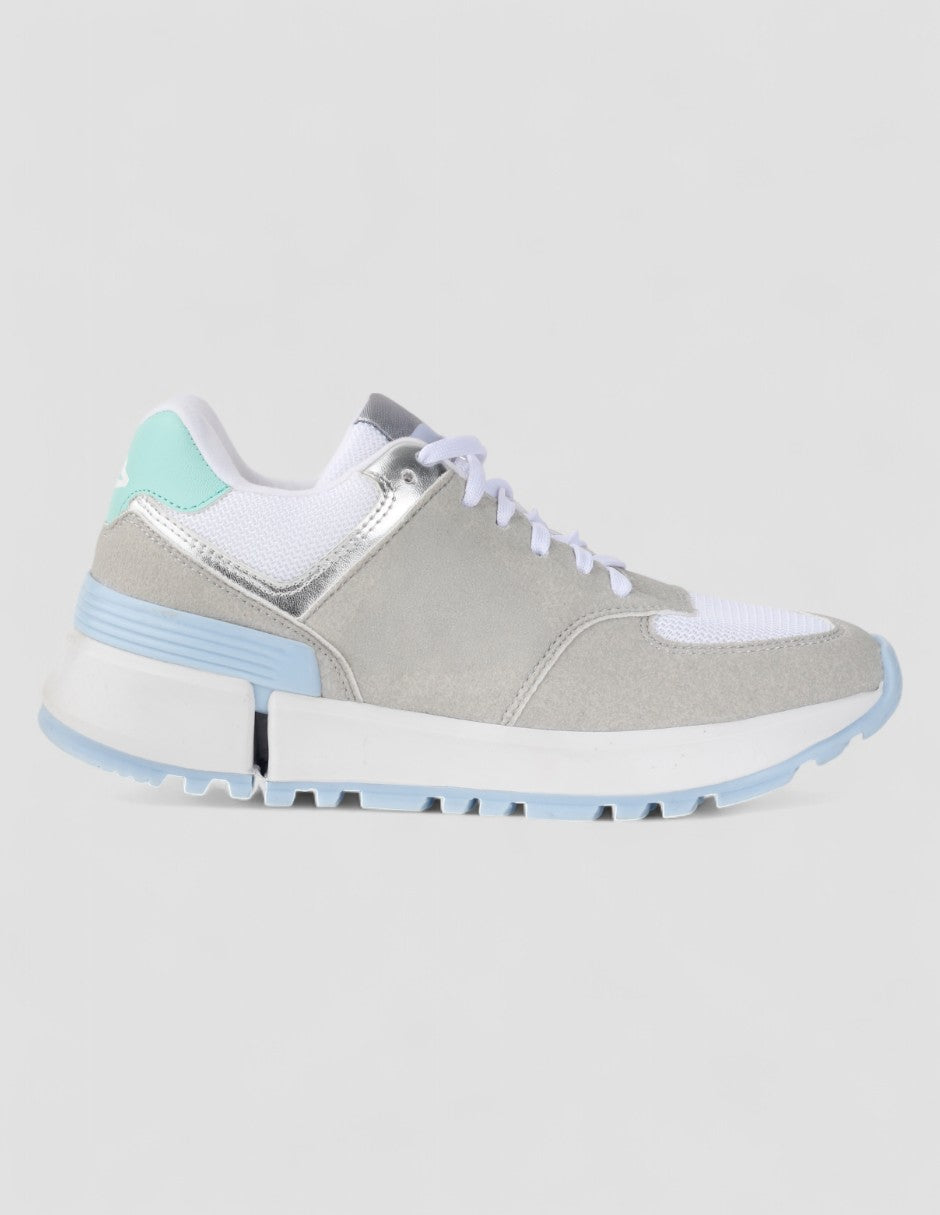 Tenis tipo deportivo Exterior Textil Color Gris Para Mujer De RBCOLLECTION