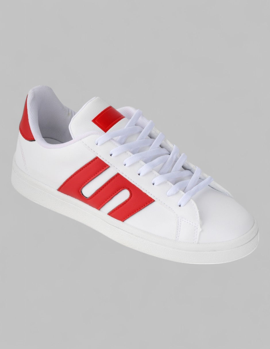 Tenis con cordones Sam Sintético - Blanco
