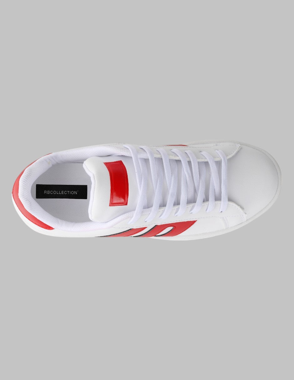 Tenis con cordones Sam Sintético - Blanco
