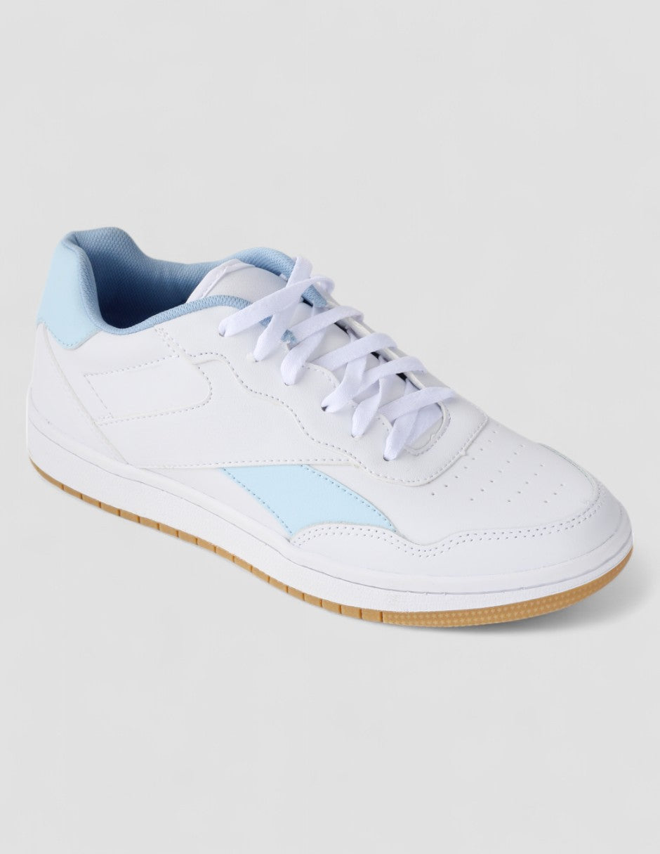 Tenis con cordones Romu Piel vegana - Blanco