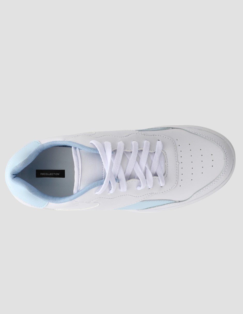 Tenis con cordones Romu Piel vegana - Blanco