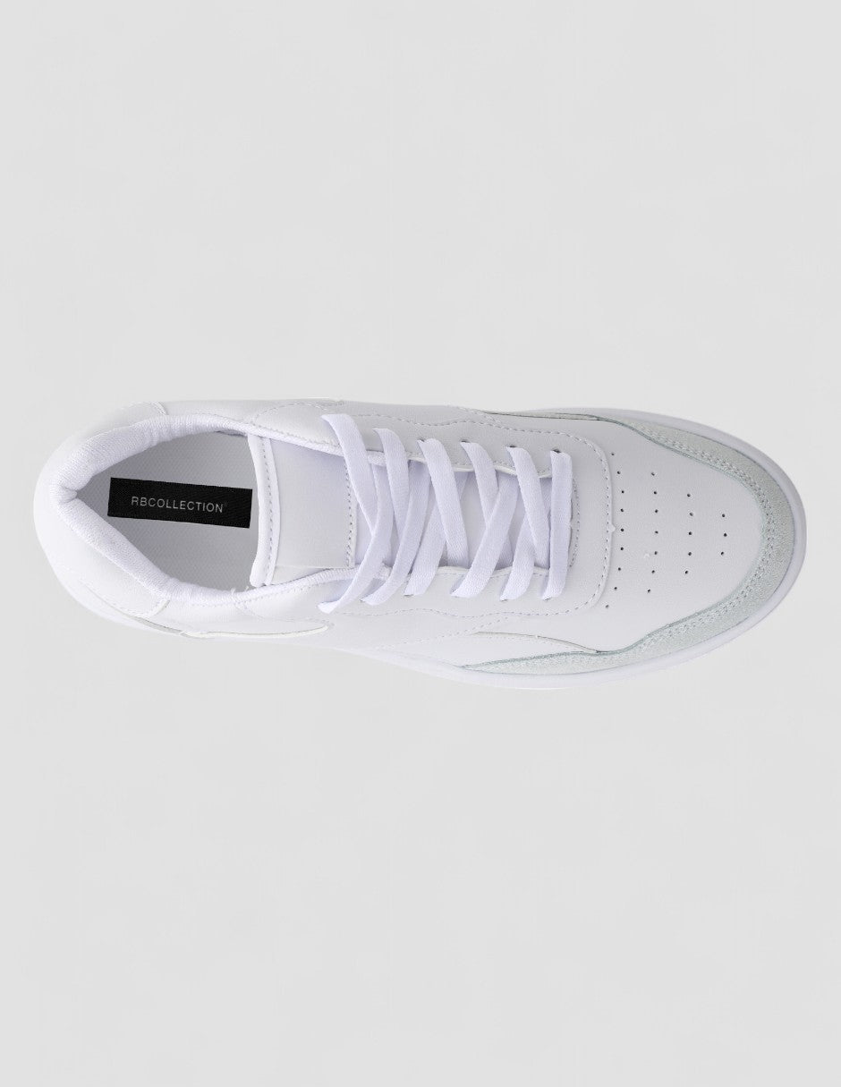 Tenis con cordones Sam Piel vegana - Blanco