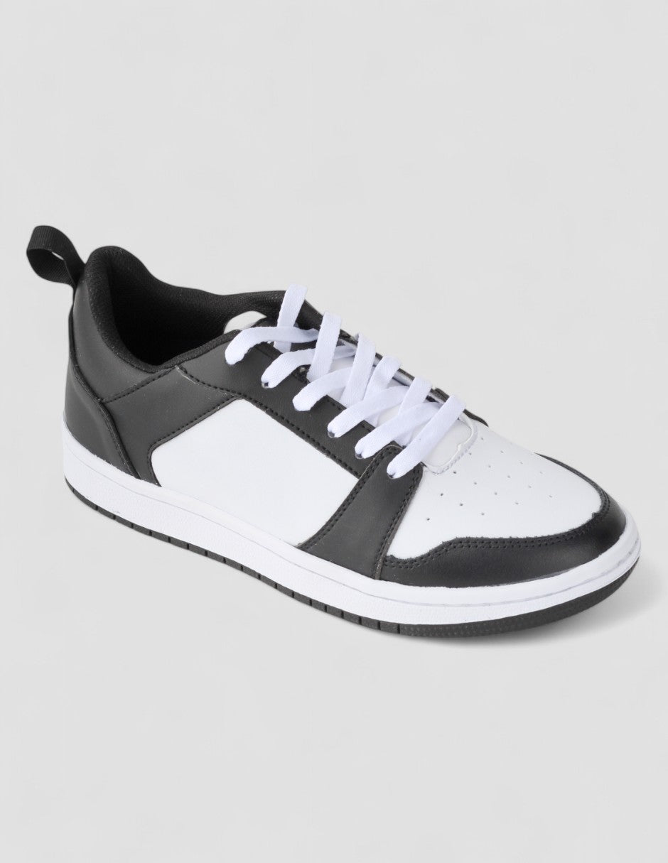 Tenis con cordones Urban Piel vegana - Negro