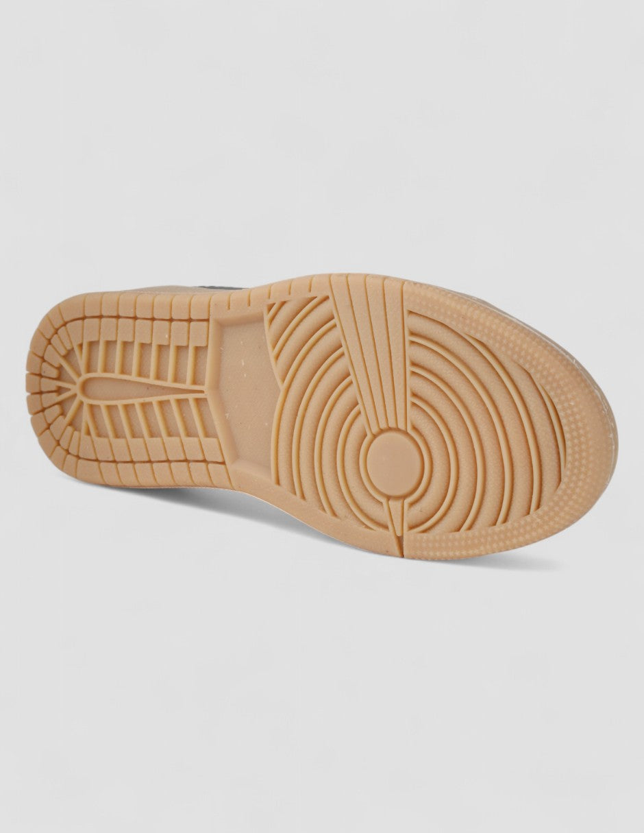 Tenis con cordones A&P Piel vegana - Negro