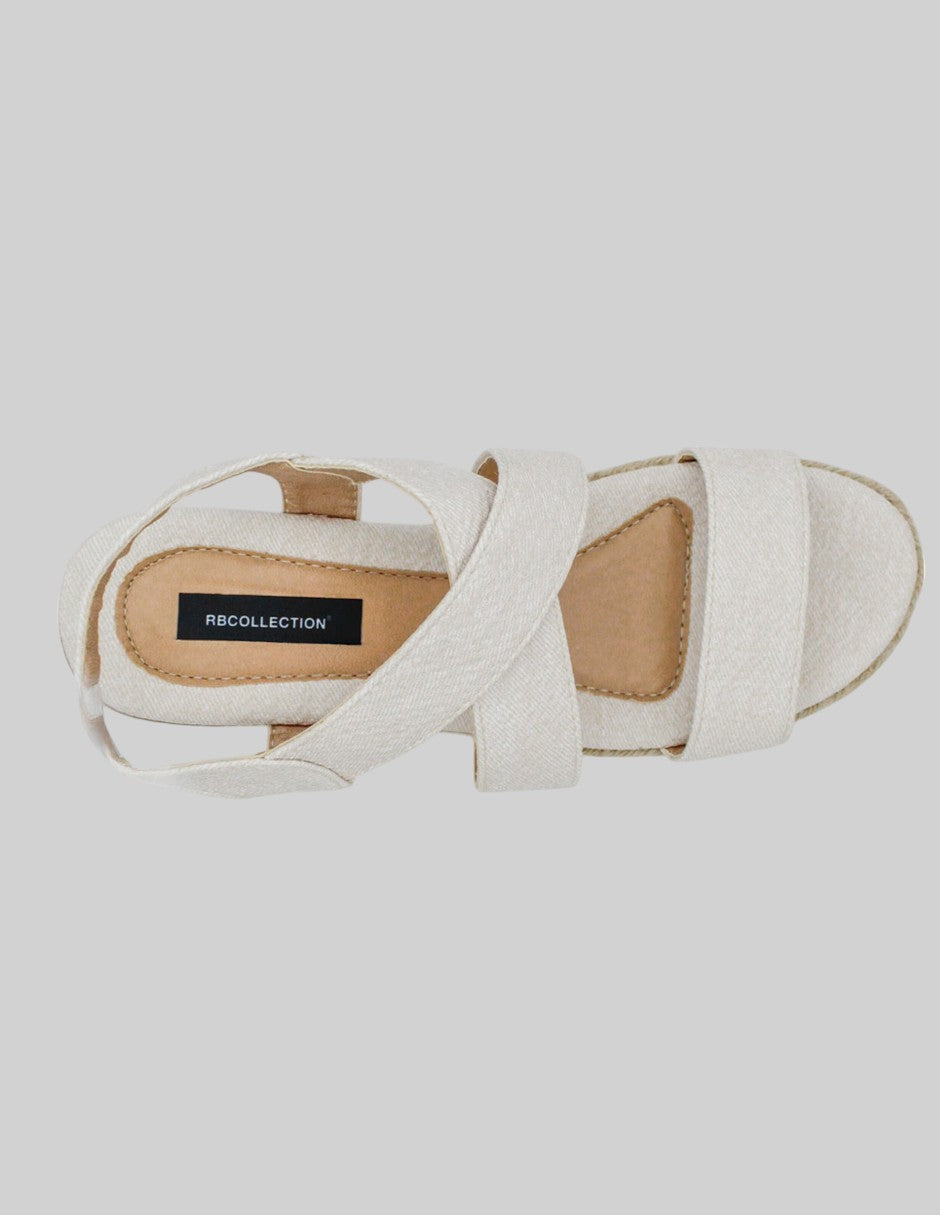Sandalias con plataforma Yuri en Piel vegana - Beige