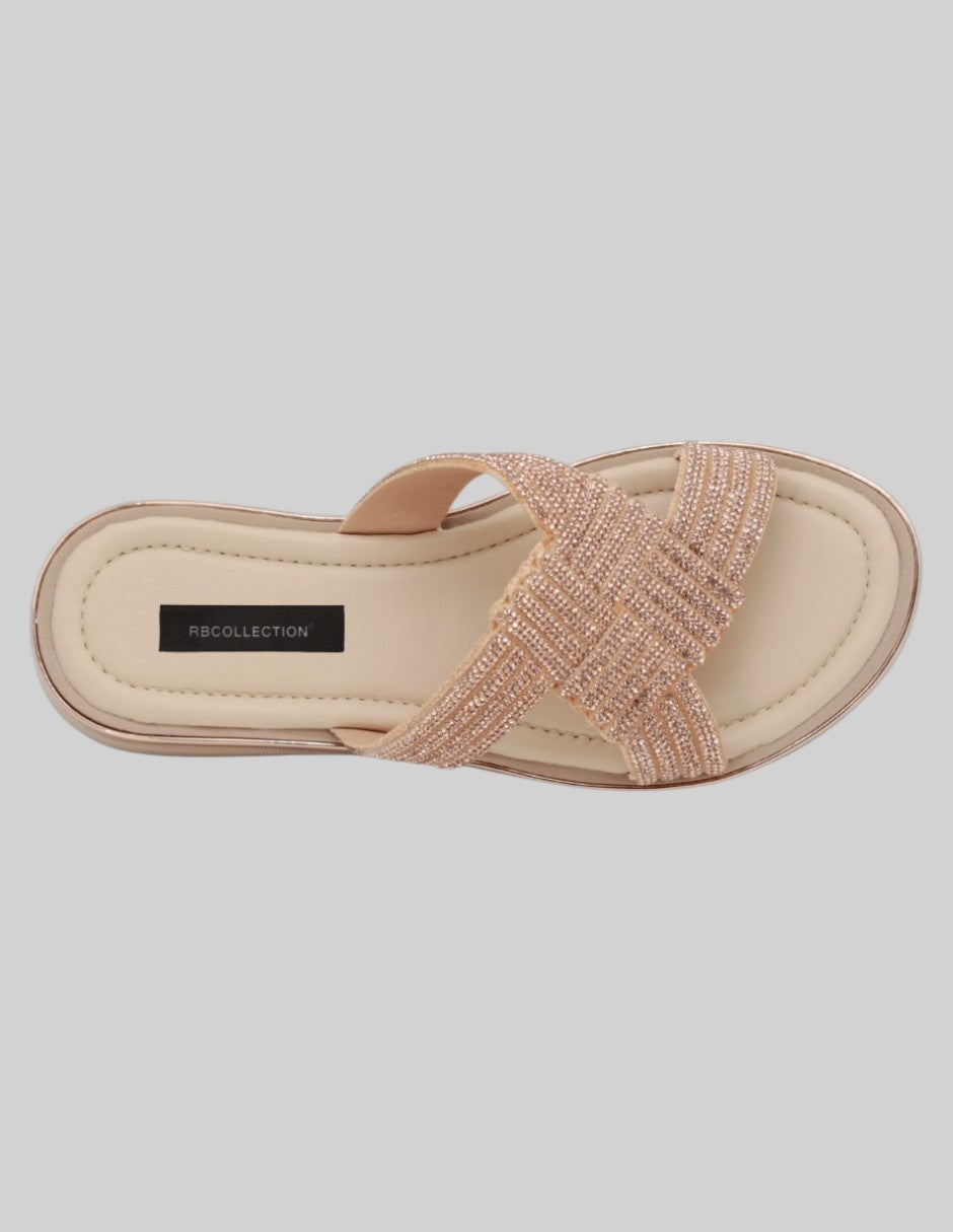 Sandalias de piso Birt en Sintético – Dorado