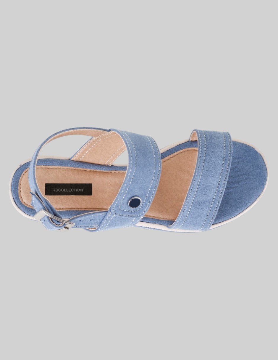 Sandalias con plataforma Yuri en Textil – Azul