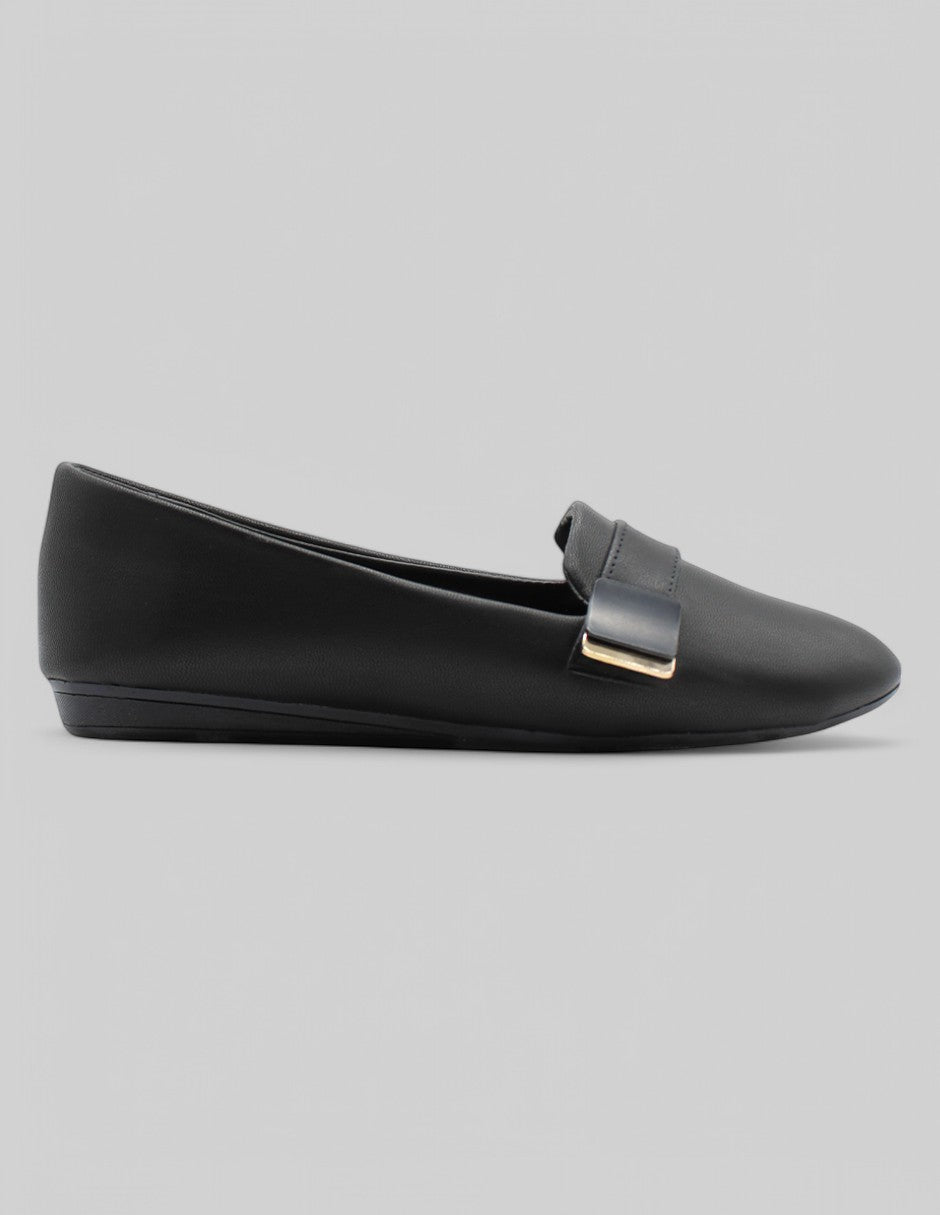 Flats clásicas Soft en Piel vegana – Negro