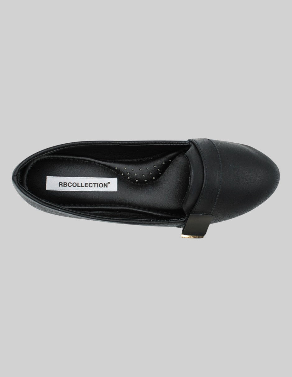 Flats clásicas Soft en Piel vegana – Negro