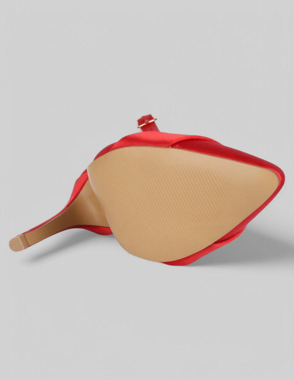 Zapatillas Lady en Textil – Rojo