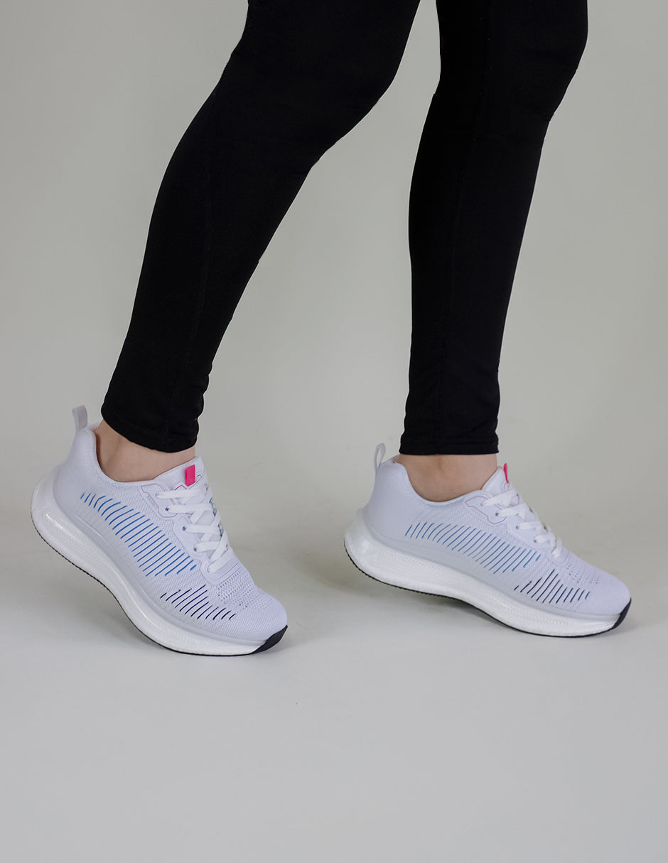 Tenis para entrenamiento Sport Textil - Blanco