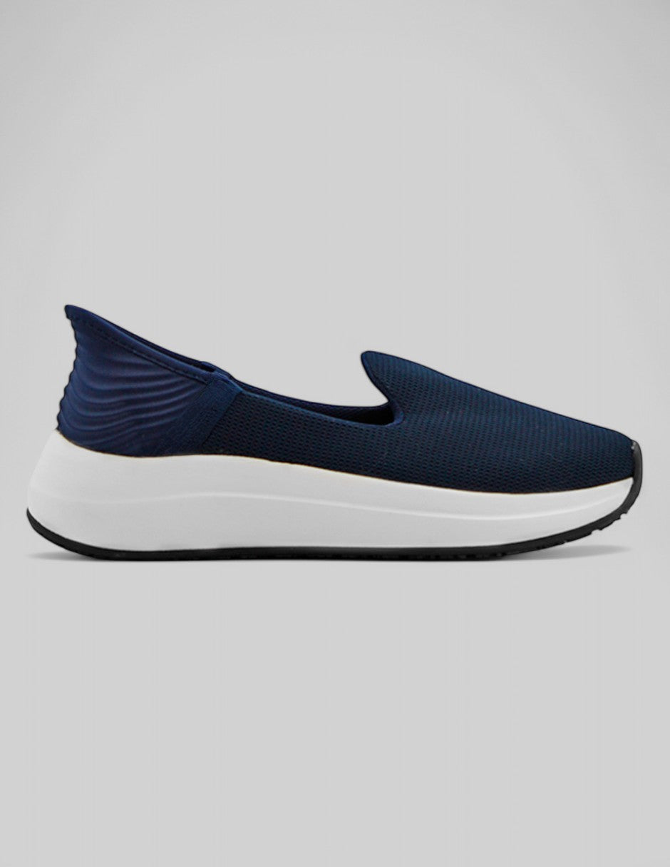 Tenis sin cordones Walky Textil - Azul