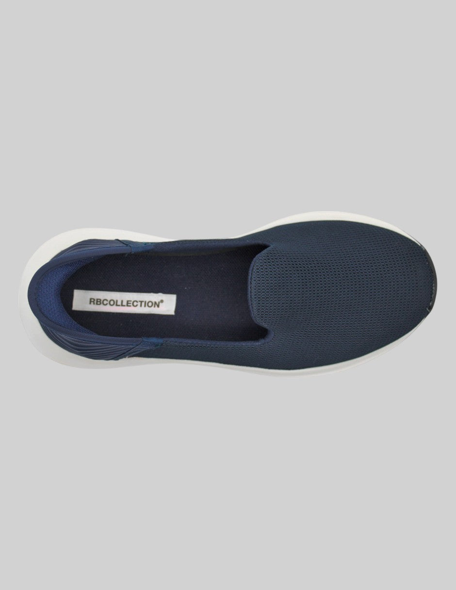 Tenis sin cordones Walky Textil - Azul