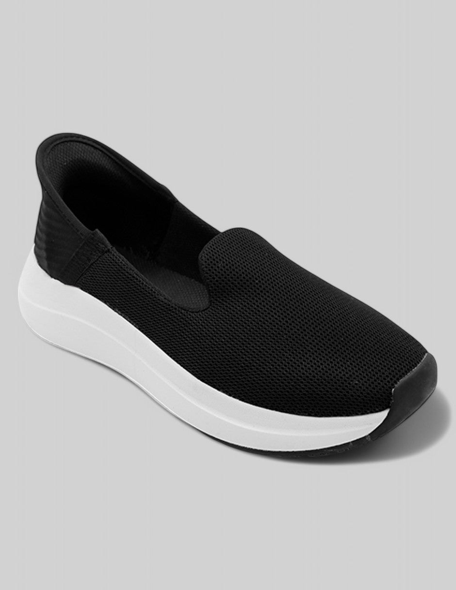 Tenis sin cordones Exterior Textil Color Negro Para Mujer De RBCOLLECTION