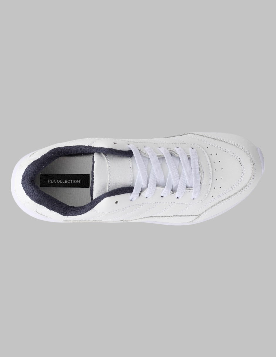 Tenis tipo deportivo  Chunk Piel vegana - Blanco