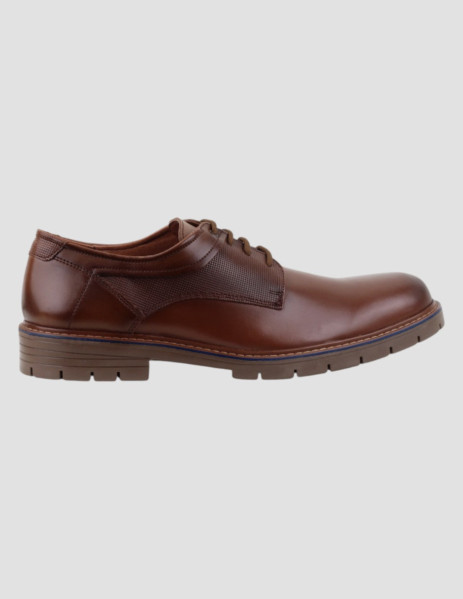 Oxfords Exterior Piel vegana Color Café Para Hombre De RBCOLLECTION