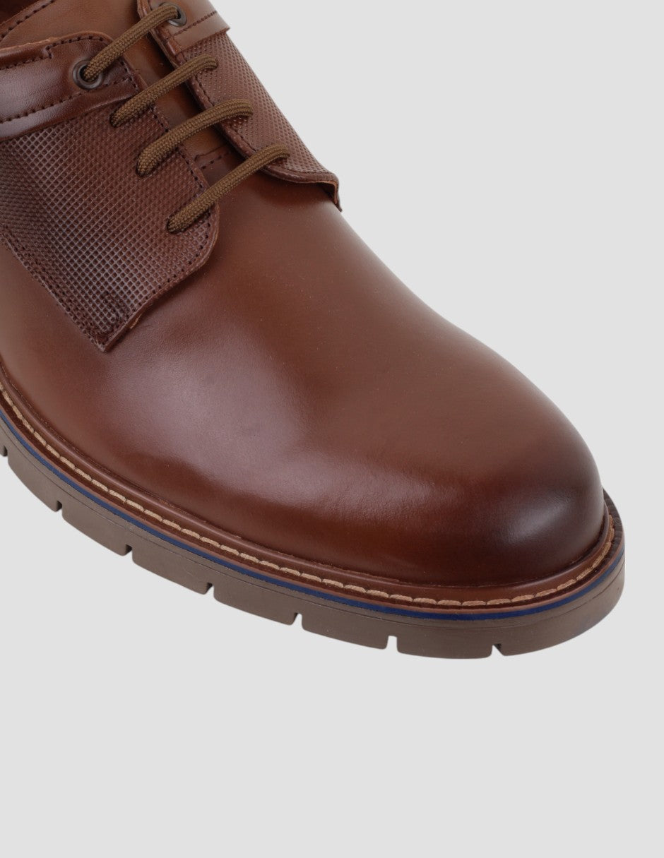 Oxfords Hand made en Piel – Café