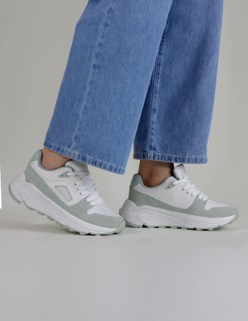 Tenis tipo deportivo  Urban Piel vegana - Verde