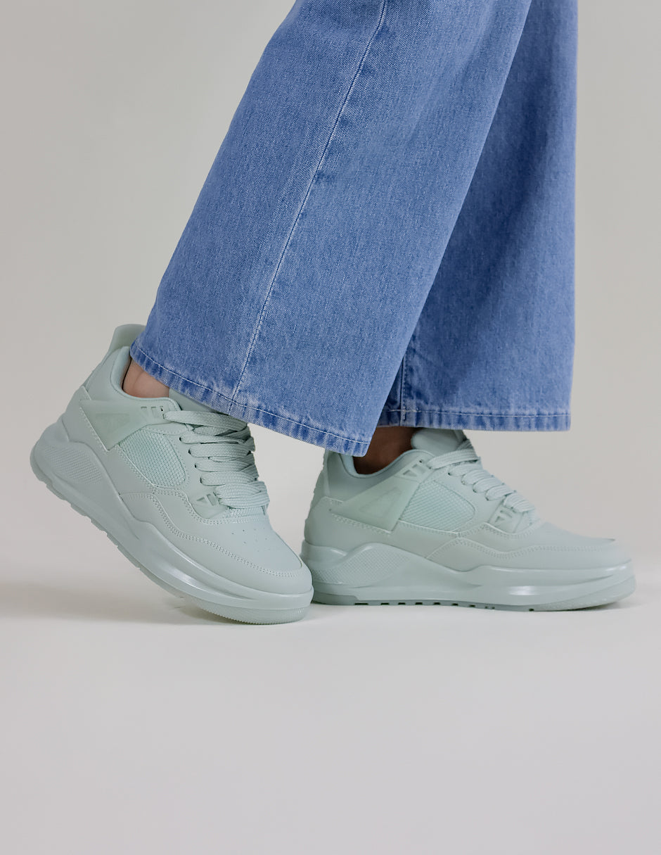 Tenis con cordones Urban Sintético - Verde