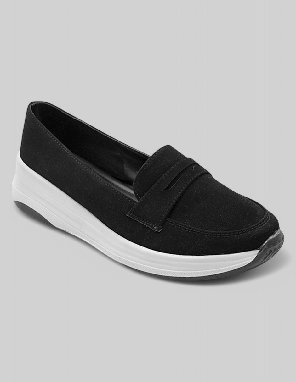 Mocasines Exterior Gamuza sintética Color Negro Para Mujer De RBCOLLECTION