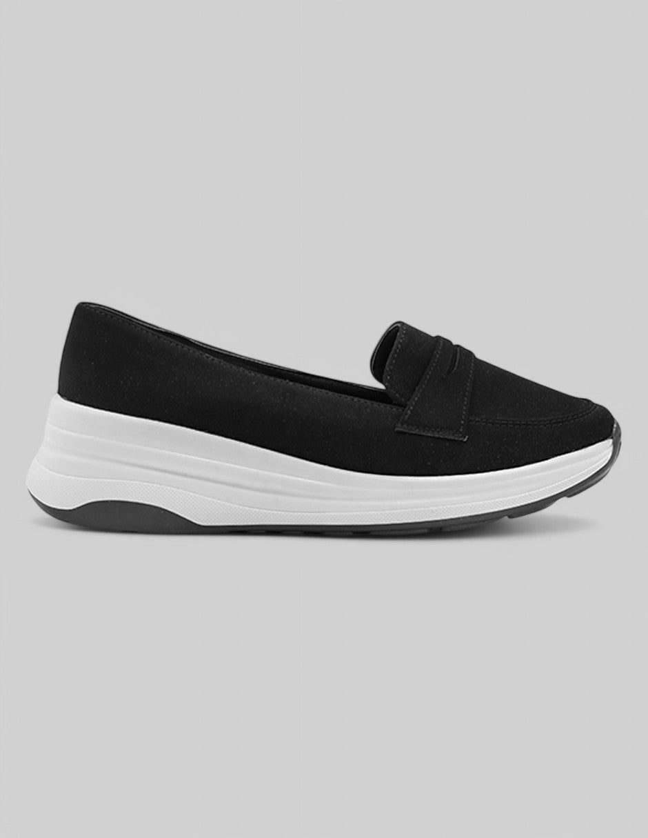 Mocasines Clossy en Gamuza sintética – Negro