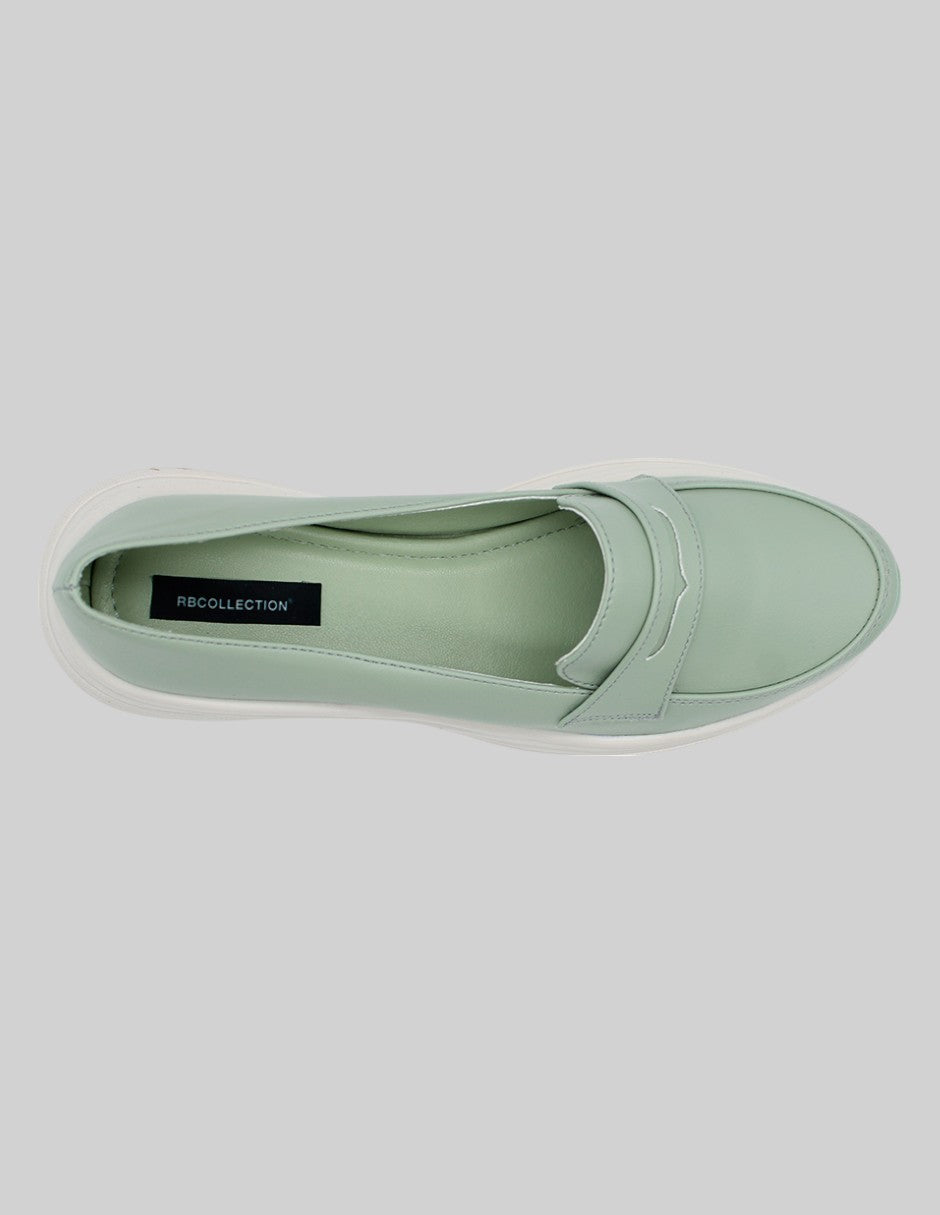Mocasines Clossy en Piel Vegana – Verde