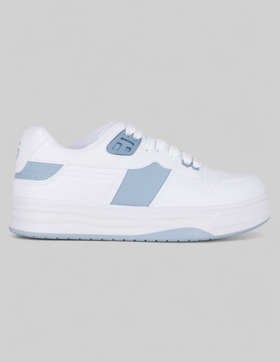 Tenis con cordones  Urban en Piel vegana – Gris