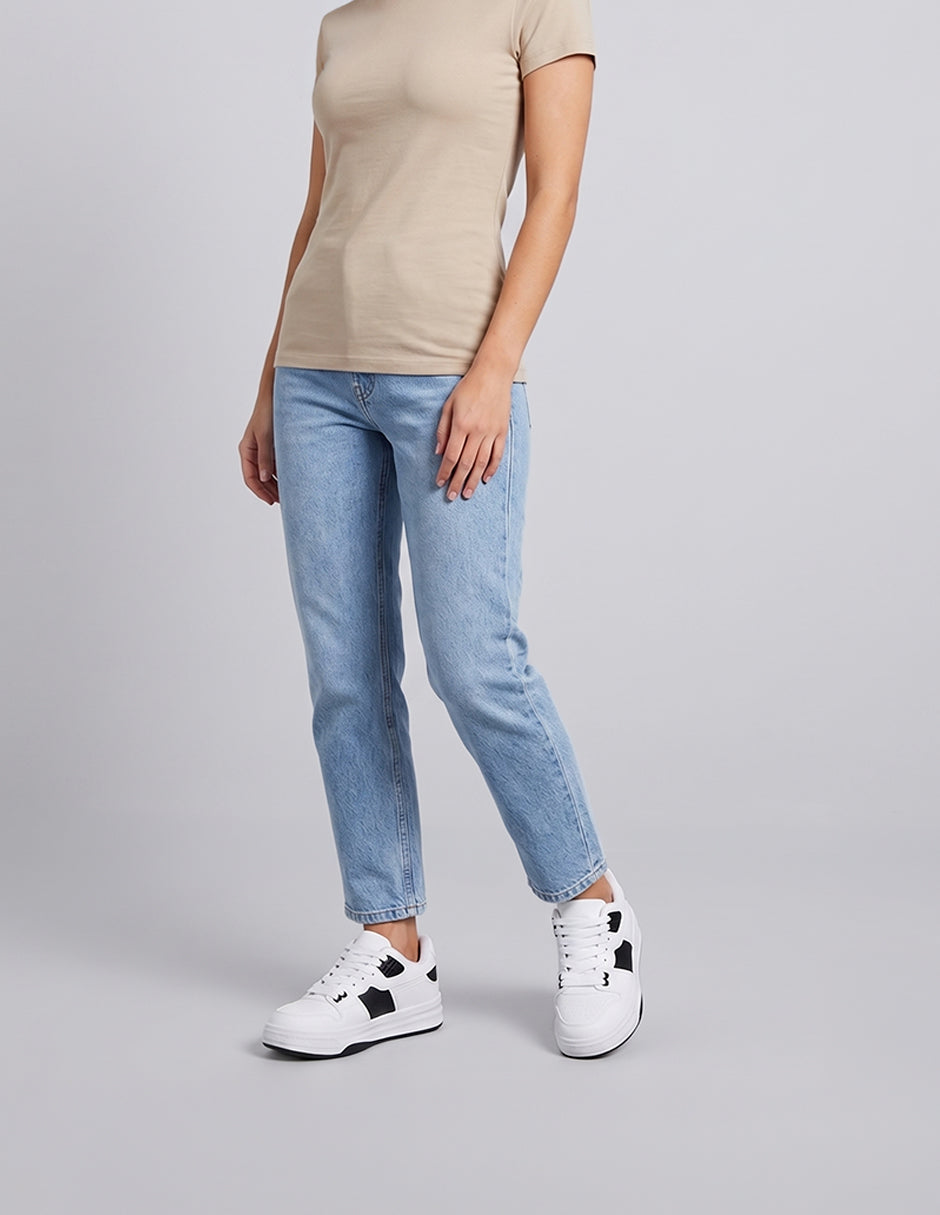 Tenis con cordones  Urban  en Piel vegana – Blanco