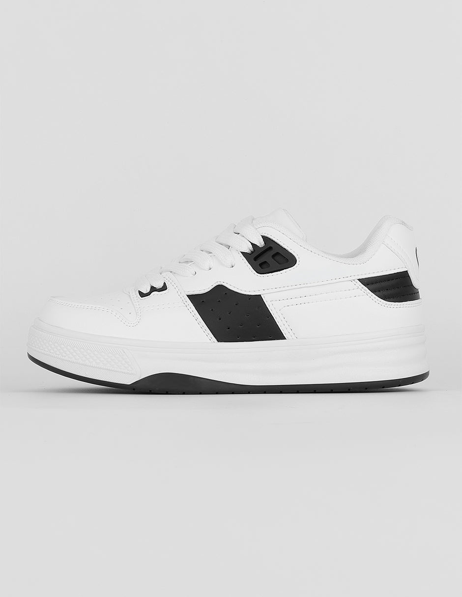 Tenis con cordones Exterior Piel vegana Color Blanco Para Mujer De RBCOLLECTION