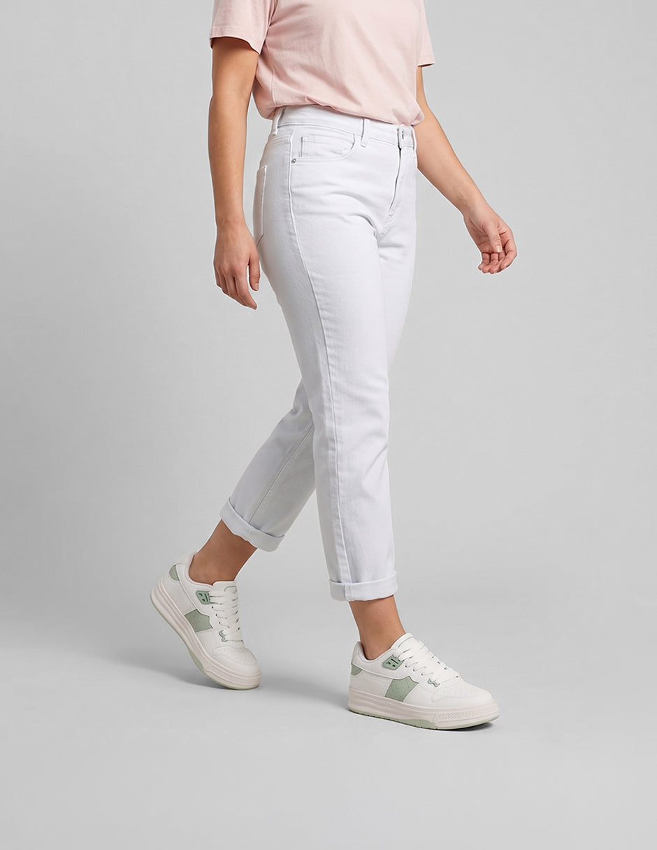 Tenis con cordones  Urban en Piel vegana – Blanco