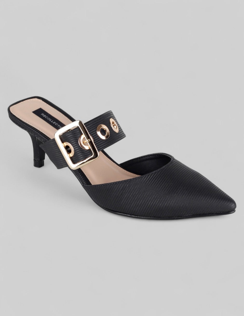 Zapatillas Back en Piel vegana – Negro