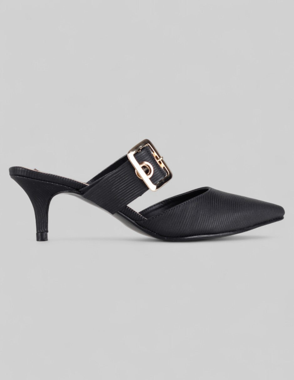 Zapatillas Back en Piel vegana – Negro